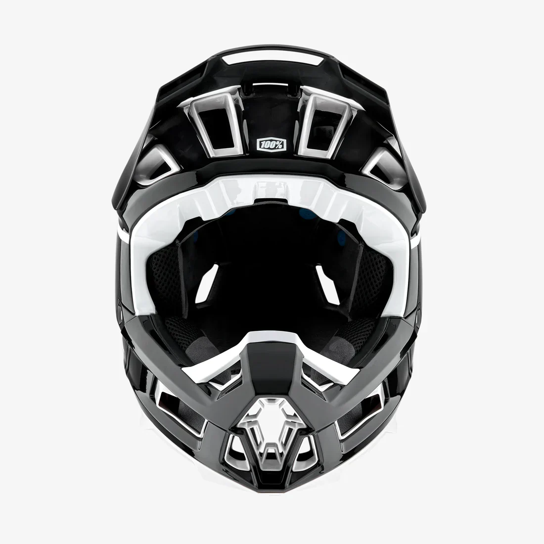 100 percent AIRCRAFT 2 Helmet Black/White - Image 4