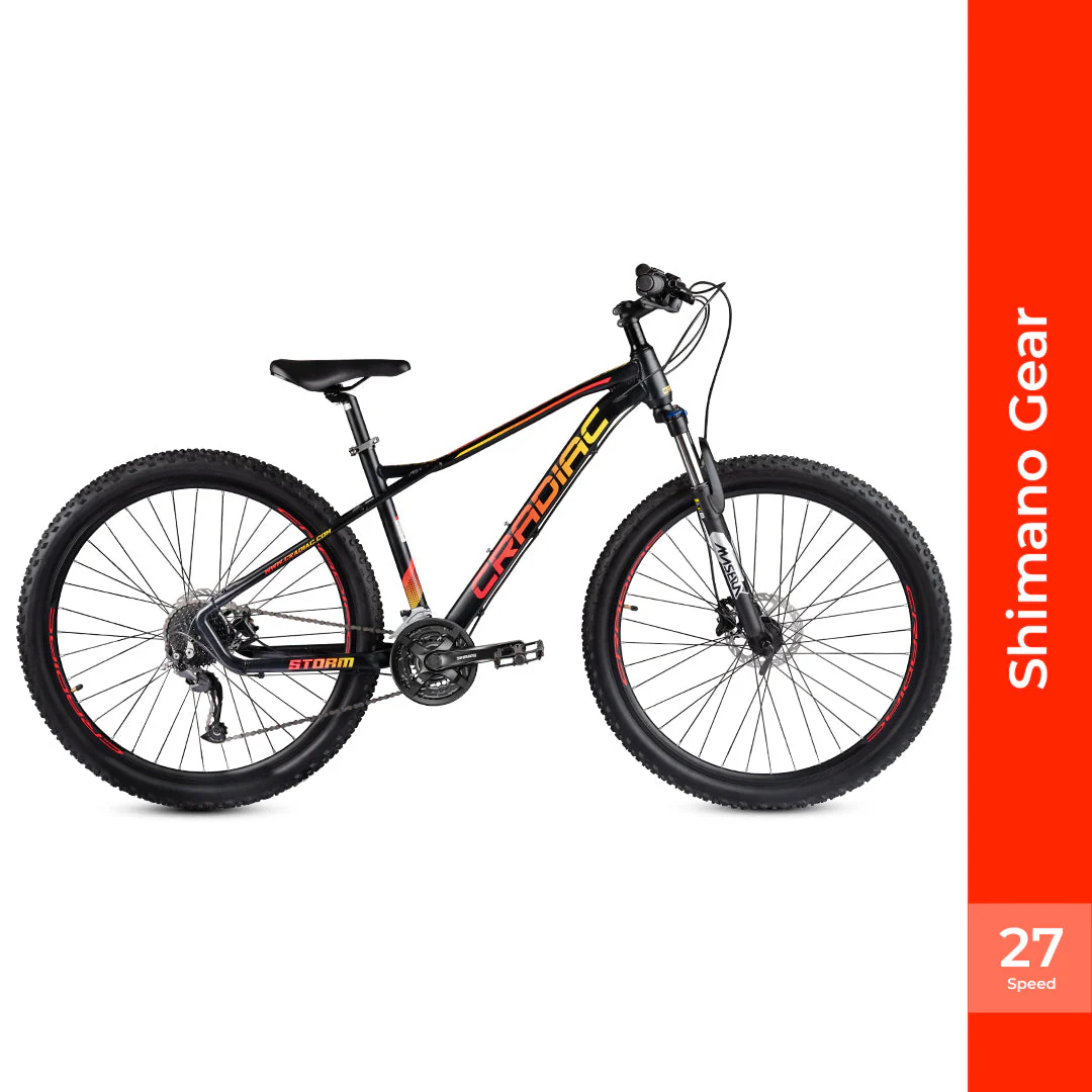 CRADIAC - Storm | 27 Speed Gear Mountain Bike | Zoom MASERA Lockout Suspension | 27.5" Inch MTB Cycle| Hydraulic Disc Brake | 6061 Alloy Frame | for 15+ Years Men/Boys/Girls/Women - Image 3