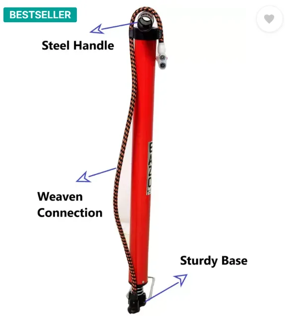 EAZO Multipurpose (for cars, balls, bikes, scooter etc) Cycle Bicycle Pump  (Multicolor) - Image 4