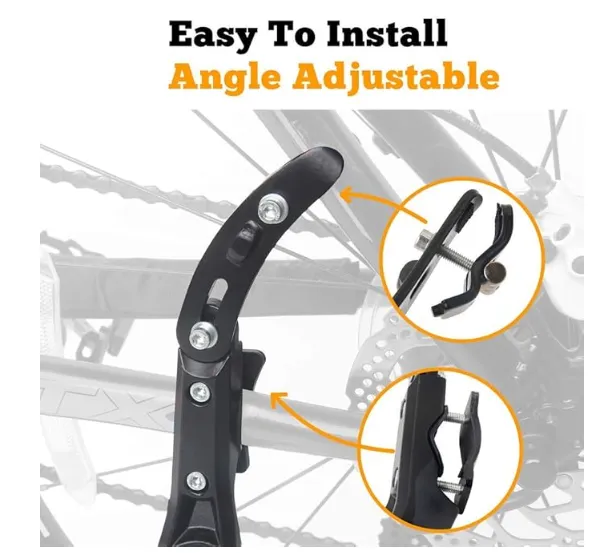 CRADIAC Universal Adjustable Aluminum Bicycle Kickstand - Image 4