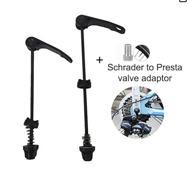 Generic Bicycle Hub Skewers Quick Release Front Rear (No Axles) - Image 2