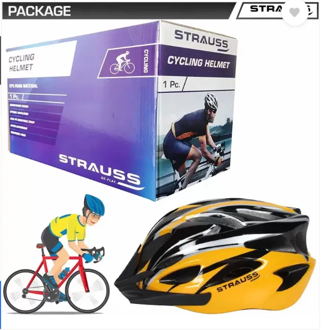 Strauss Adjustable Cycling Helmet (Yellow) - Image 6