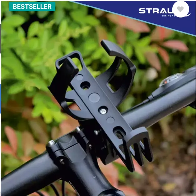 Strauss Cycle Bottle Holder | Water Bottle Holder for Cycle, (Black) Bicycle Bottle Holder - Image 3