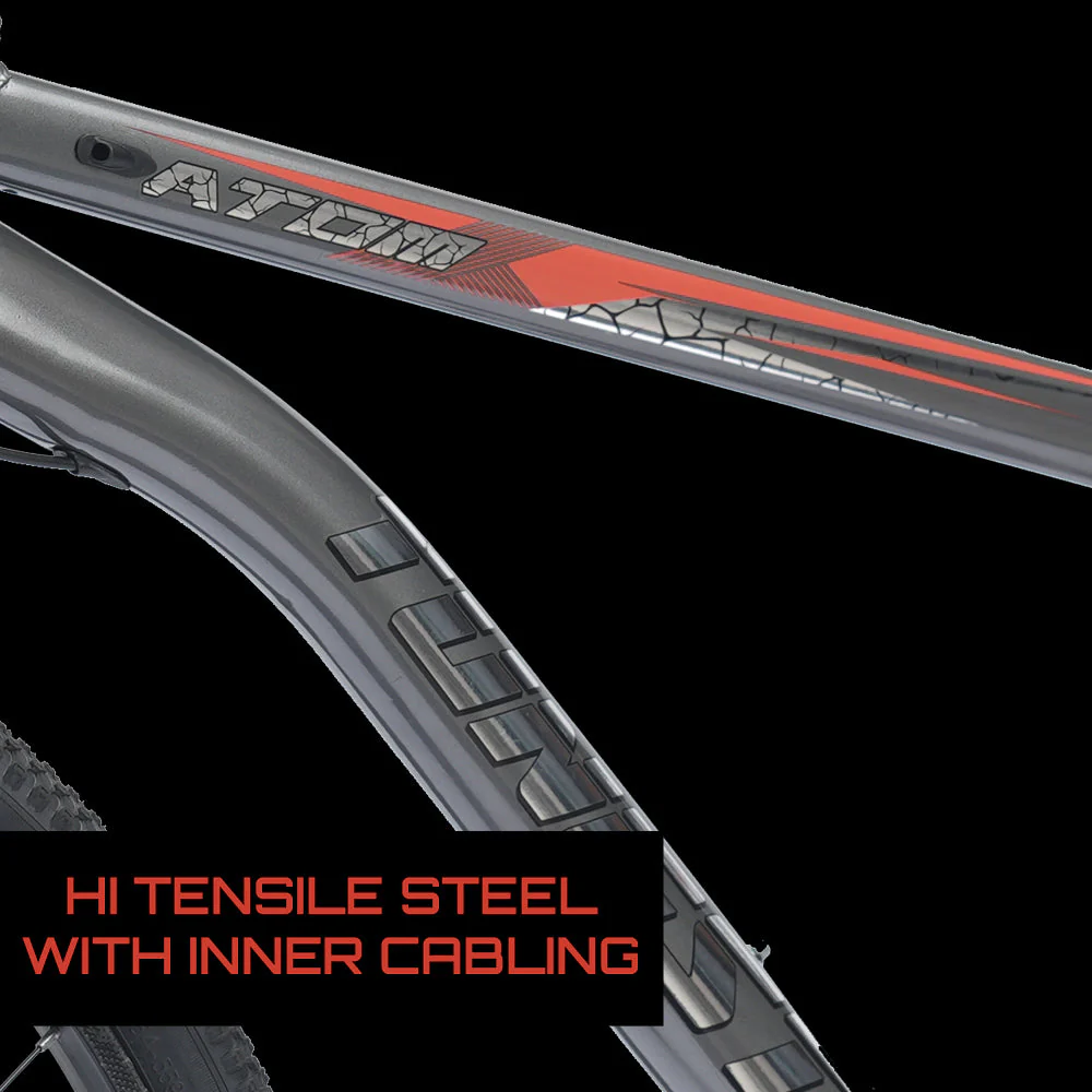 TUNGSTEN - Atom 21 Speed | 26 inch Mountain Bike | Integrated Carrier | Rigid Fork | Ideal for 12+ Years | Unisex - Image 6
