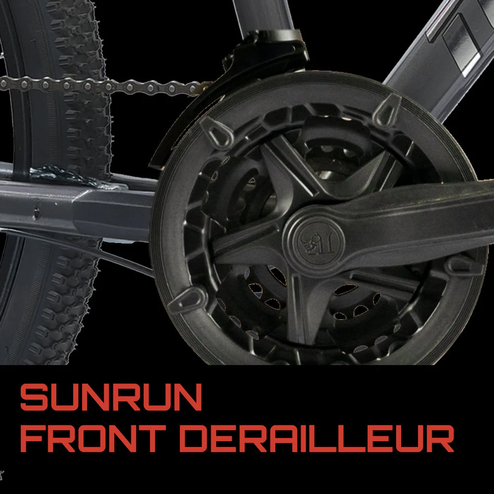 TUNGSTEN - Atom 21 Speed | 26 inch Mountain Bike | Integrated Carrier | Rigid Fork | Ideal for 12+ Years | Unisex - Image 8