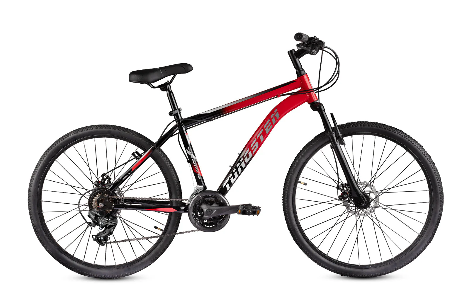 TUNGSTEN - Urban Mount 21 Speed | 21 Gears | 27.5 INCH Mountain Bike | HITENSILE Steel Frame | Dual DISC Brake | Ideal for 12+ Years | Ideal for 5.4FT to 5.8FT | Unisex